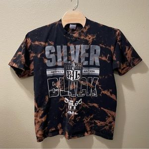 Men’s 2XL NFL Shaka Las Vegas Raiders Upcycled Bleached Tie Dye Shirt